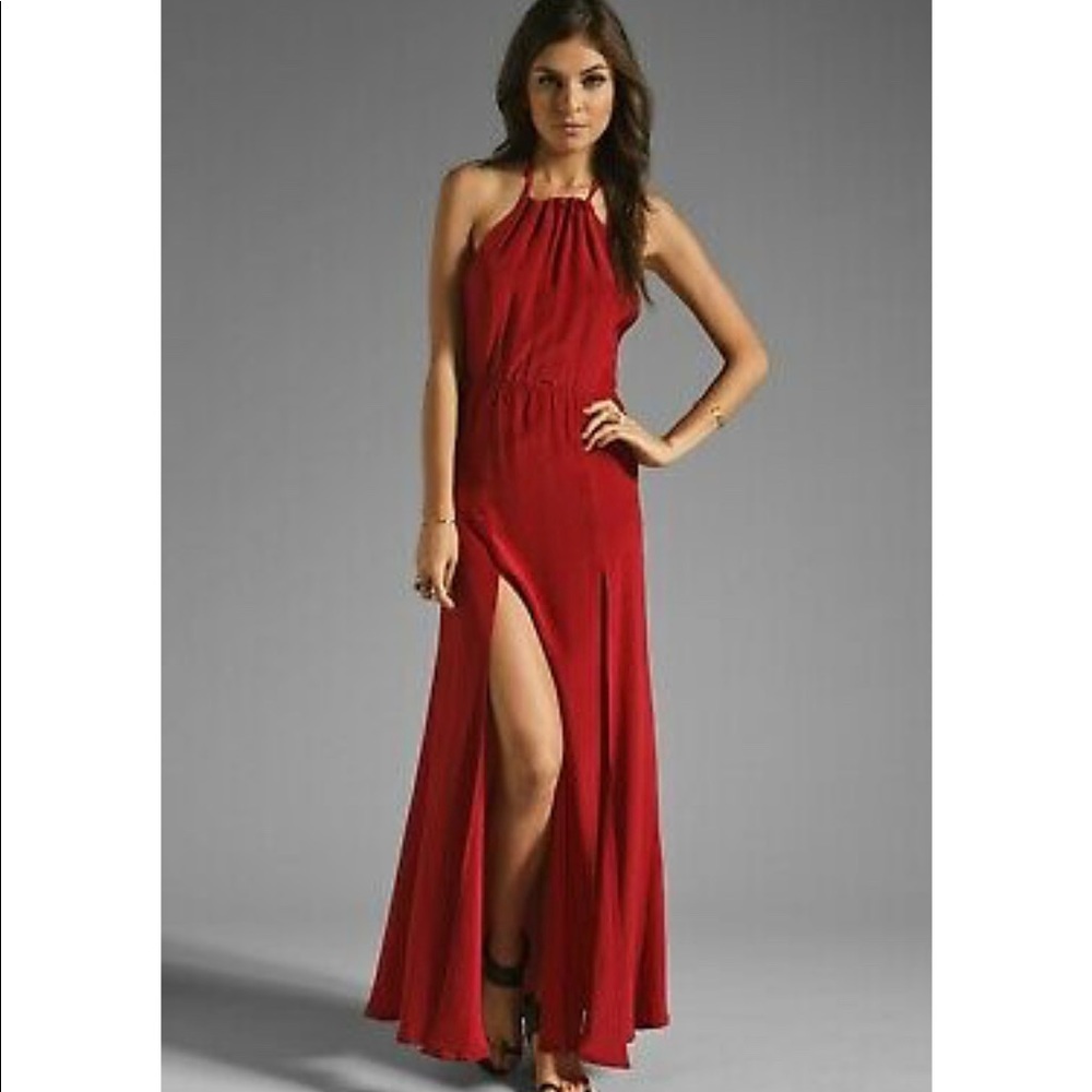 Stone Cold Fox Onyx Gown in Oxblood